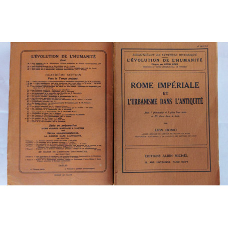 Rome imperiale et l'urbanisme dans l'antiquite'
