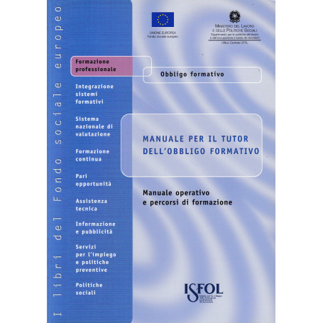 Manuale per il tutor dell'obbligo formativo