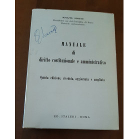 Manuale di diritto costituzionale e amministrativo