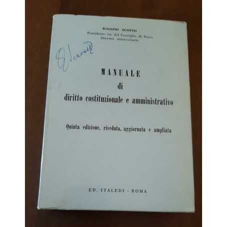 Manuale di diritto costituzionale e amministrativo