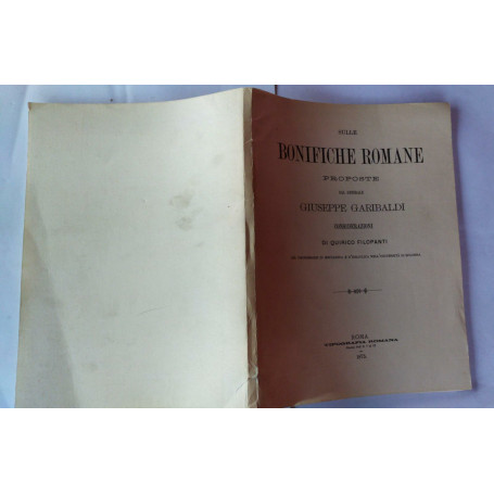 Sulle bonifiche romane proposte dal generale Giuseppe Garibaldi