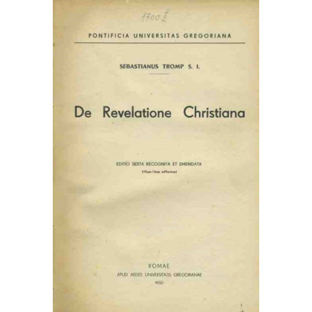 De revelatione christiana