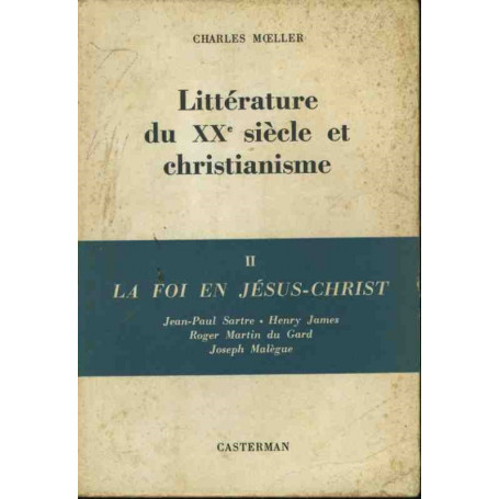 Litterature du XX siecle et christianisme II