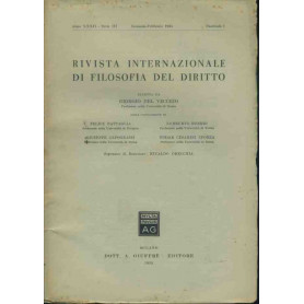 Rivista internazionale di filosofia del diritto. Gennaio - Febbraio 1955