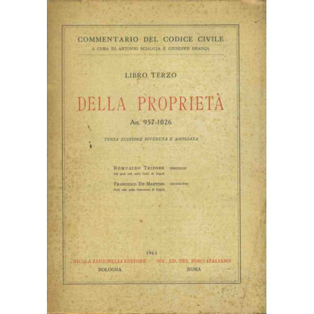 Della proprietà. Libro terzo