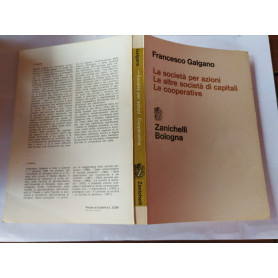 La societa' per azioni. Le altre societa' di capitali. Le cooperative