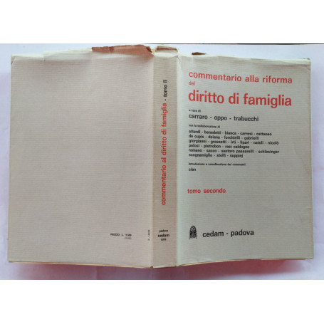 Commentario alla riforma del diritto di famiglia Tomo primo Parte prima