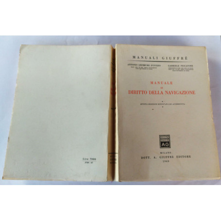 Manuale di diritto della navigazione