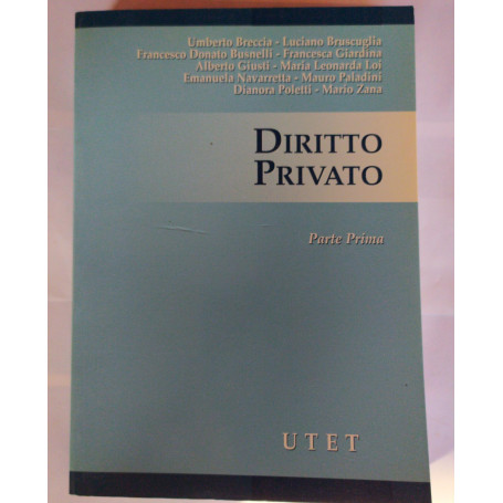 Diritto privato. Parte prima