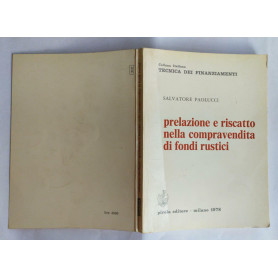 Prelazione e riscatto nella compravendita di fondi rusticiLibrisaggi Prelazione e riscatto nella compravendita di fondi rusticiLibrisaggi
