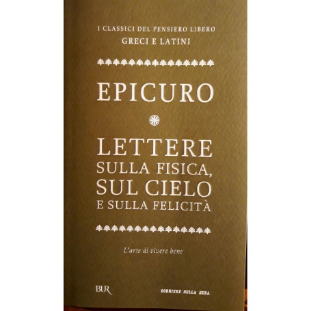 Lettere sulla fisica  sul cielo e sulla felicità