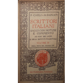 Scrittori italiani: saggi con notizie e commento: Volume III prima metà del secolo XIXLibrisaggi