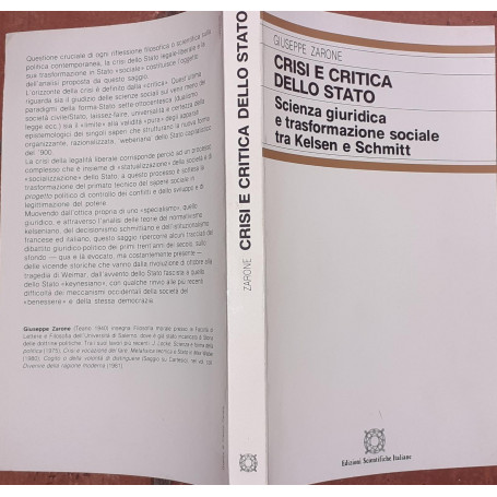 Crisi e critica dello stato. Scienza giuridica e trasformazione sociale tra Kelsen e Schmitt