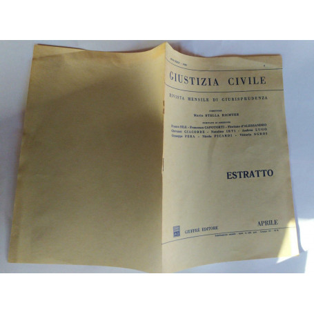 Giustizia civile. Estratto Aprile