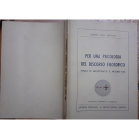 Per una psicologia del discorso filosofico. Titoli di legittimita' e prospettiveLibrisaggi Per una psicologia del discorso filosofico. Titoli di legittimita' e prospettiveLibrisaggi