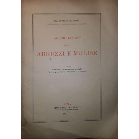 Le irrigazioni negli Abruzzi e Molise