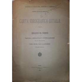 Carta idrografica d'Italia: irrigazione del Piemonte