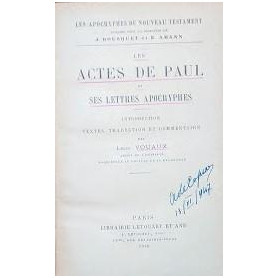 Les Actes de Paul et ses lettres apocryphesLibrisaggi