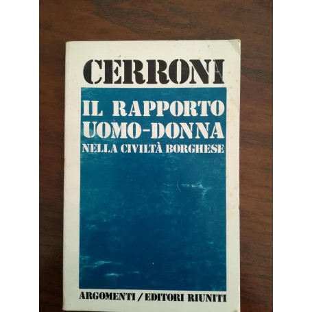 il rapporto uomo - donna nella civiltà borghese