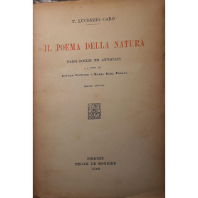 Il poema della natura: passi scelti e annotati