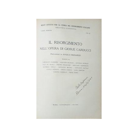 Il Risorgimento nell'opera di Giosuè Carducci