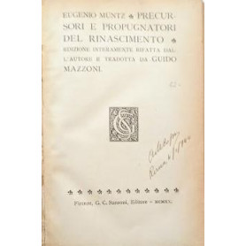 Precursori e propugnatori del rinascimentoLibrisaggi