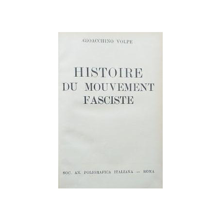Histoire du mouvement fasciste
