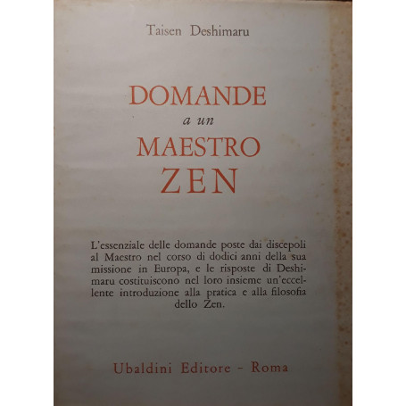 Domande a un maestro Zen