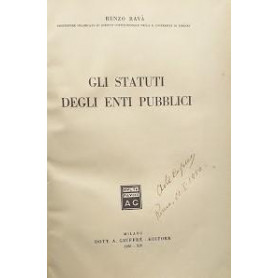 Gli statuti degli enti pubblici