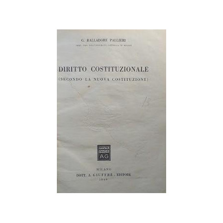 Diritto Costituzionale (secondo la Nuova Costituzione)