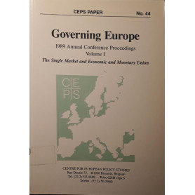 Governing Europe: Volume I - the single market and economic and monetary union -  n.44Librisaggi