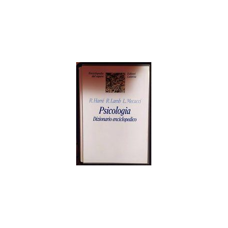 Psicologia : dizionario enciclopedico