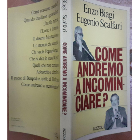 Come andremo a incomin-ciare?