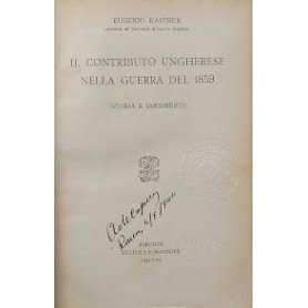 Il contributo ungherese nella guerra del 1859 (storia e documenti)