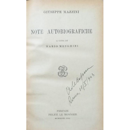 Note autobiografiche