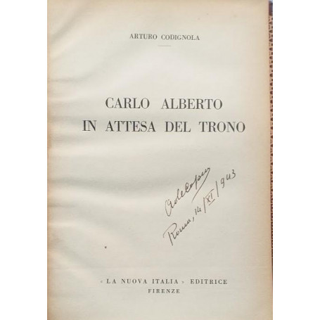 Carlo Alberto in attesa del trono