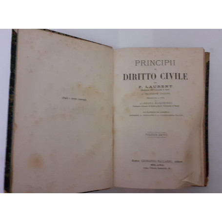 Principi di diritto civile Volume XXVIII