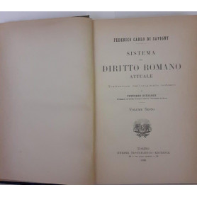 Sistema del diritto romano attuale Volume VI