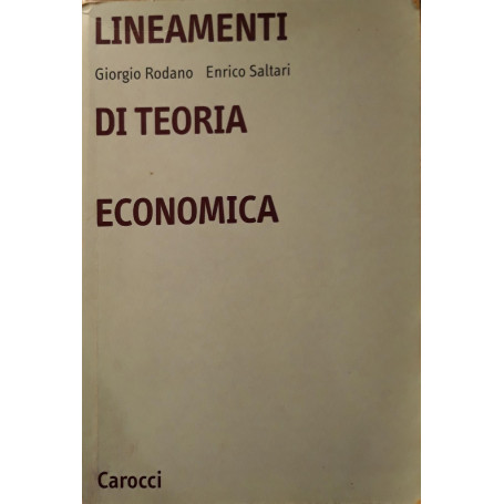 Lineamenti di teoria economica