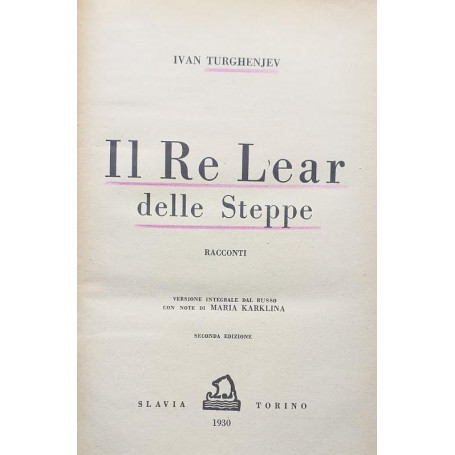 Il re Lear delle Steppe