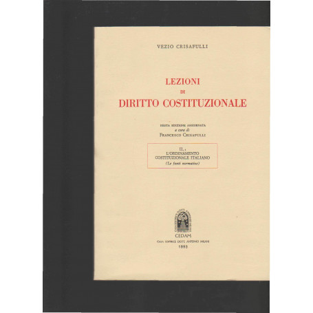 Lezioni di diritto costituzionale. L'Ordinamento costituzionale italiano. La Corte Costituzionale (Vol. 2/2)