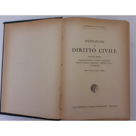 Istituzioni di diritto civile  Volume I