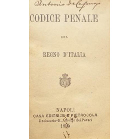 Codice Penale e Codice di Procedura Penale del Regno d'Italia