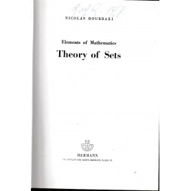 Elements of Mathematics. Theory of Sets