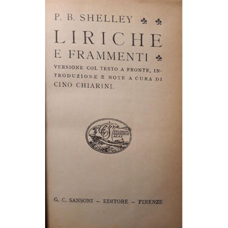Liriche e frammenti
