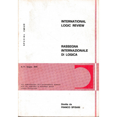 International Logic Review. Rassegna internazionale di logica. N. 11 - Giugno 1975