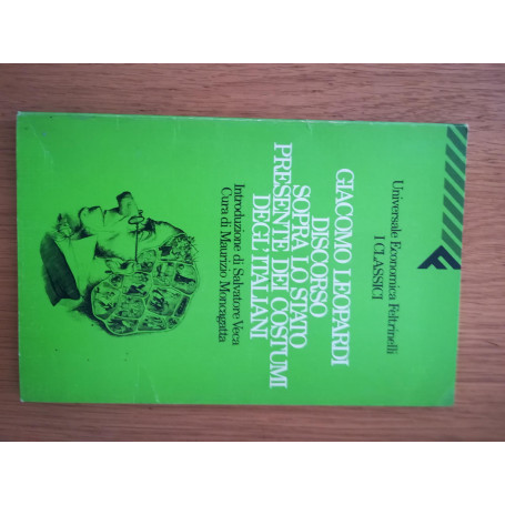 Discorso sopra lo stato presente dei costumi degl'italiani