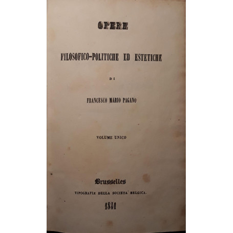 Opere filosofico-politiche ed estetiche