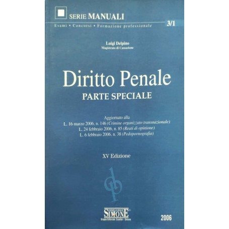 Diritto Penale  parte speciale