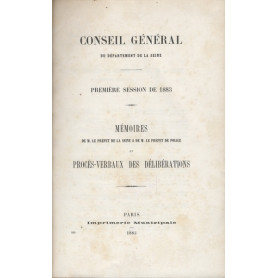 Mémoires de M. Le Préfet de La Seine & de M. Le Préfet de Police et Procès..